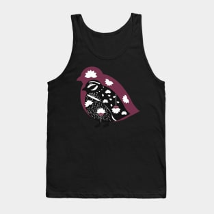 Floral quail Tank Top